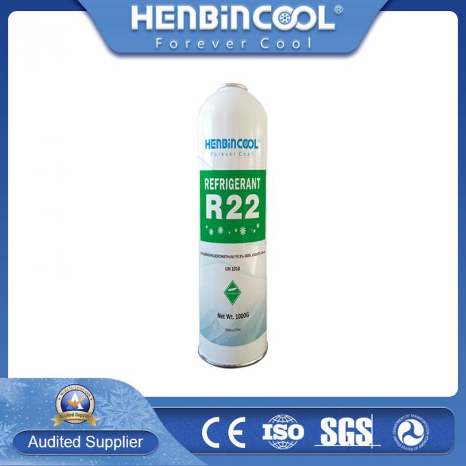 Henbincool R22 1000g in High Pressure Can Refrigerant Gas
