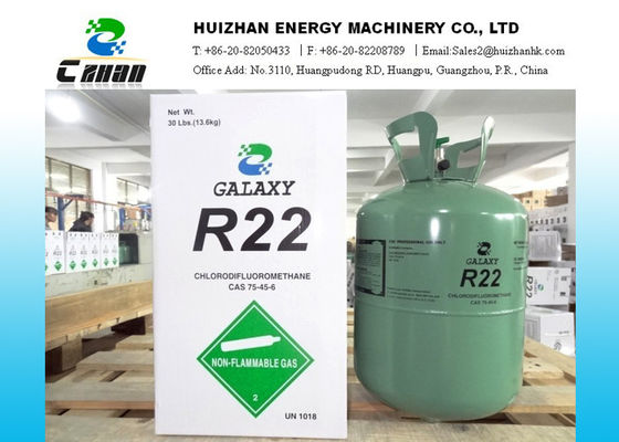 China 30lb refrigerantes disponibles CAS NO.75-45-6 del cilindro R22 HCFC con la pureza 99,98% proveedor